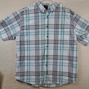 Walnut Creek Shirt Mens Size XL Plaid Short Sleeve Casual Button Up Nice